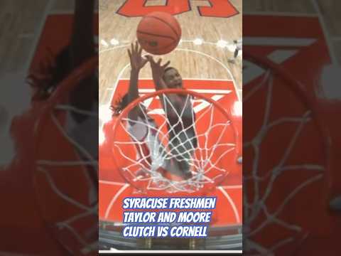 @SyracuseOrange Newcomers  Come Thru in Crunch time vs @Cornell  #Lucastaylor  #elijahmoore