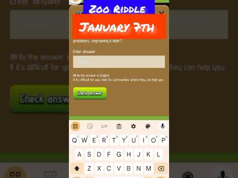 Zoo Airdrop riddle of the day answer Zoo Airdrop quiz #zoo #corn