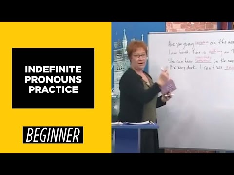 Beginner Level - Indefinite Pronouns Practice | English For You