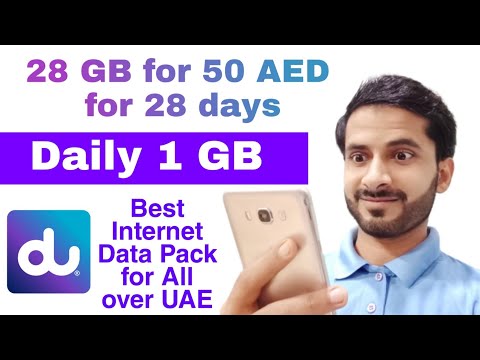 how to buy du best internet pack daily 1 GB for 28 days for 50 AED l du best data offer prepaid