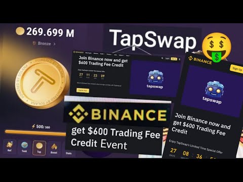 Tapswap $600 Voucher Binance Exchange listing 😵Tapswap Binance Events😱Tapswap new update