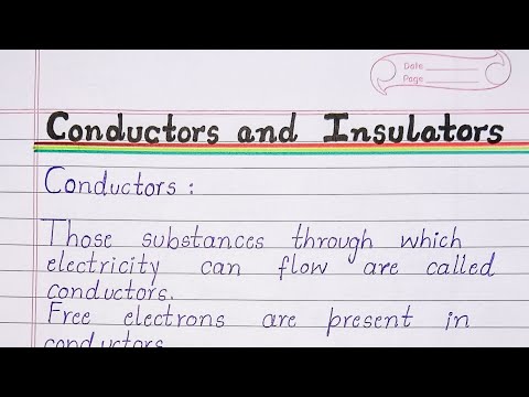 Conductors and Insulators