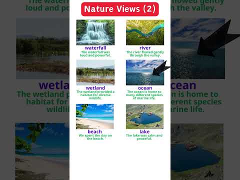 Nature Views (2): waterfall, river, wetland, ocean, beach, lake