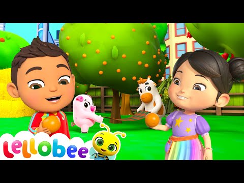 Shake the Apple Tree | 🌻Lellobee City Farm - Kids Playhouse Song Mix