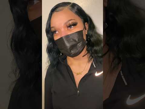 FRONTAL WIG INSTALL | CURLY BOB #shorts #shortvideo #fyp #viral #cute #reels #beauty #hairstyle