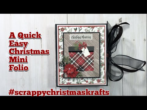 4x5 Christmas Mini Folio #scrappychristmaskrafts a collab w/​⁠@KarolinasKrafts June 2024