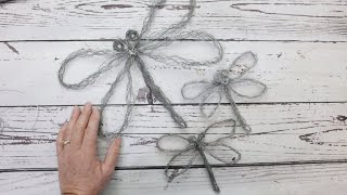 Chicken Wire Dragonfly Tutorial Collaboration @we-metwirework571