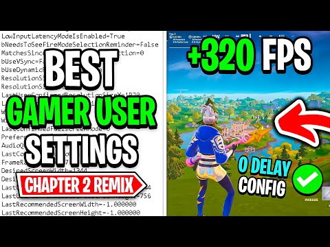 The BEST Game User Settings in Fortnite Chapter 2 Remix! 🔧✅ (FPS BOOST + 0 Input Delay)