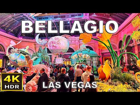 [4K HDR] Bellagio Las Vegas Walking Tour | March 2024