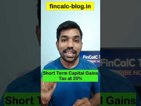 STCG Tax Calculation at 20% - Adjust with Basic Exemption Limit #shorts