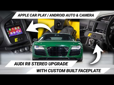 AUDI R8 Stereo Upgrade with KENWOOD Head Unit - Wireless CarPlay & Android Auto | Custom Faceplate