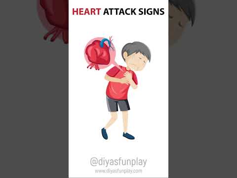 heart attack symptoms - #shorts - #diyasfunplay