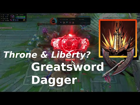 #vlog Compare "Greatsword + Dagger" PvP Build in Throne and Liberty vs League of Legends