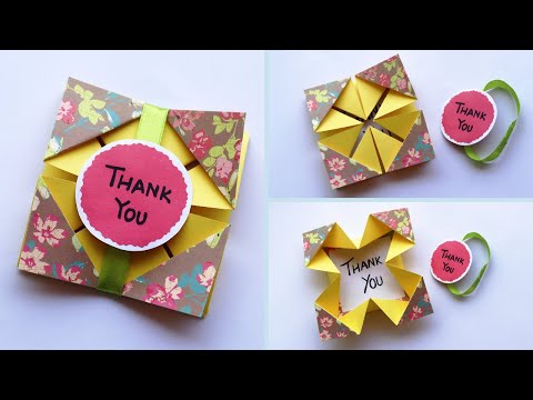 🍁DIY Thanksgiving Card Idea🍁 | How To Make a Thanksgiving Card | Thank You Card