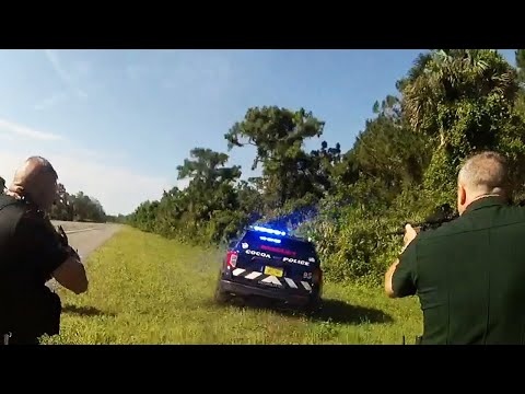 Man Steals TWO Cop Cars During Insane High Speed Chase