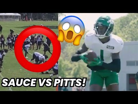 Sauce Gardner Vs Kyle Pitts (1 on 1s) 🥵 (WR vs CB) Jets vs Falcons highlights