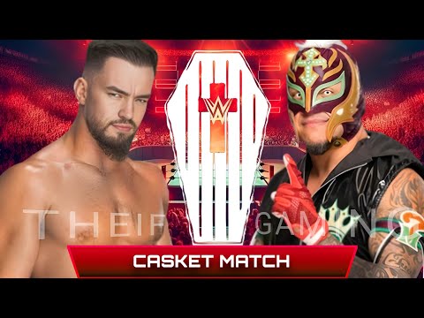 WWE 2K24 • Casket Match - Austin Theory VS Rey Mysterio | WWE