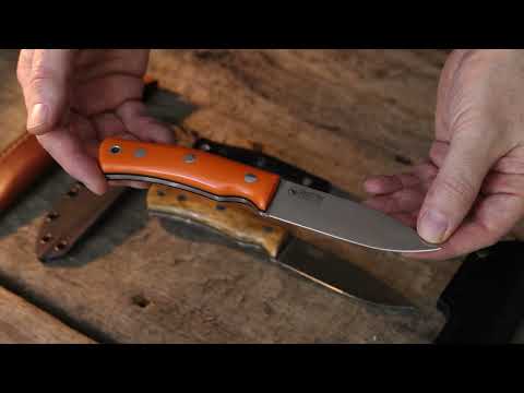 Casström No.10 Swedish Forest Knife, Orange G10, Stainless