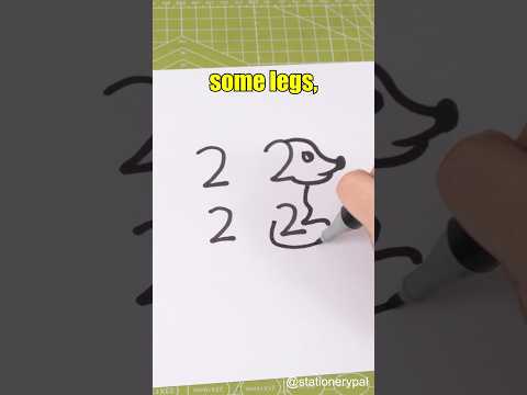 The Easiest Way to Draw a Dog! #shorts