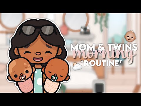 mom with BABY TWINS morning routine! ⛅️ | voiced toca life world family roleplay