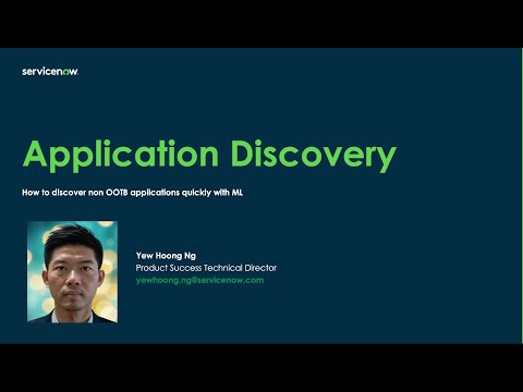 Discovering non OOTB Applications Quickly with ML