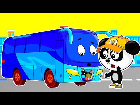 Be - Be and the sneezing bus ! | Wheels On the Bus | Baby Nursery Rhymes & Kids Cartoons