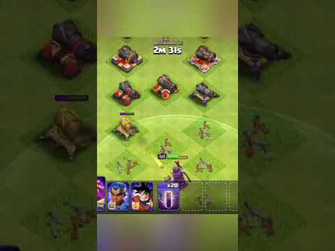 Max Grand warden vs all lvl cannon | 🔥🤑🔥🤯 #clashofclans #coc #games #supercell #gaming #reels