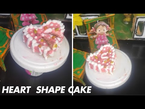 Miniature Heart 💕Shape Cake Recipe|Pink heart Shape Cake|Best Mini Cake| #heartshapecake