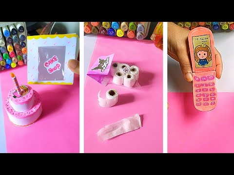 6 DIY paper craft ideas |Easy craft ideas | miniature crafts |sajia art and learning | DIY |craft