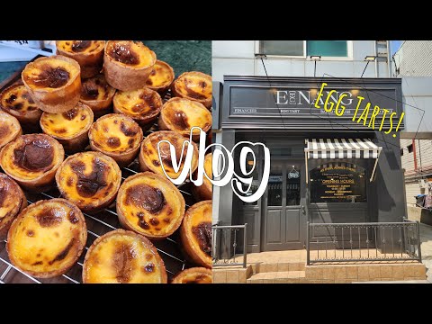 [VLOG] Egg Tart Adventure! 🥧Foodie Time In Seokchon On My Day Off From Classes 🍔