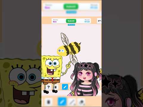 Drawing Spongebob in Roblox Speed Draw #robloxshorts #robloxspeeddraw #speeddraw #robloxart