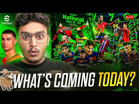 eFootball MSN PACK OPENING MAIN ACC + REVIEW 🔥CR7 POTW | LIVE #efootball