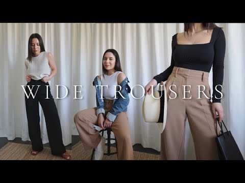 10 Ways to Wear Wide Leg Trousers: Petite Friendly Spring Outfits | Haley Estrada