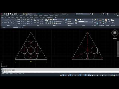 AutoCAD 多邊形 圓相切 兩點 -語音版