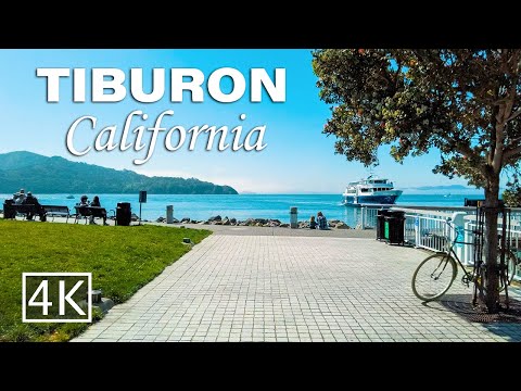 [4K] Tiburon: A Walking Tour Of California's Beautiful Hidden Gem