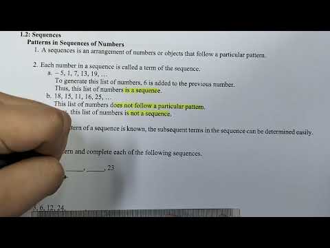 PT3F2 | Mathematics_Chapter 01 Patterns and Sequences_1.2 Sequences