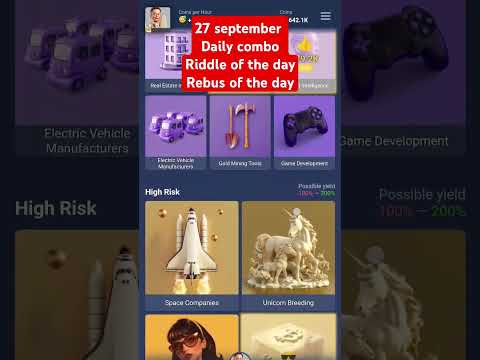 27 september X Empire Daily Combo • Rebus of the Day • Riddle of the Day