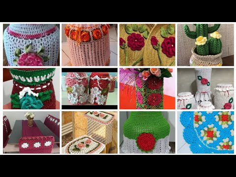 Elegante y hermosa nueva mano. Ideas de patrones de crochet para decoraciones del hogar