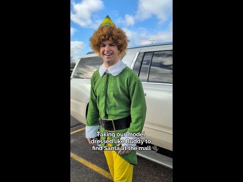 Buddy the Elf in the Mall