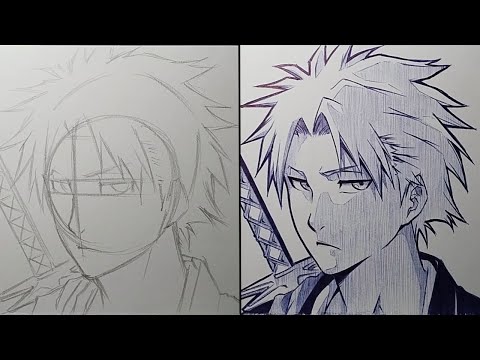 How To Draw Toshiro Hitsugaya Step By Step - [Bleach]