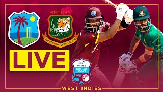 🔴 LIVE | West Indies v Bangladesh | 3rd CG United ODI