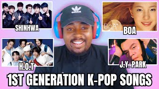 NEW K-POP FAN REACTS TO 40 LEGENDARY 1ST GENERATION K-POP SONGS