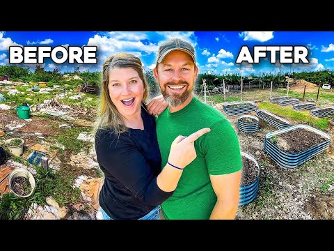 Raised Bed Garden Makeover Timelapse {6 MONTHS IN 12 MINS}