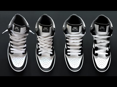 HOW TO LACE NIKE DUNK HIGH / Nike Dunk High lace style tutorial