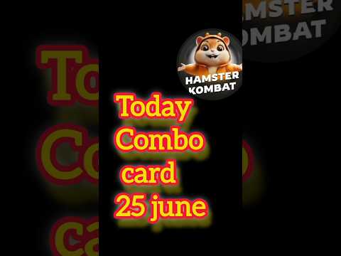 Hamster kombat daily combo 25 june | Hamster kombat daily combo today | #hamsterkombat #shorts#combo