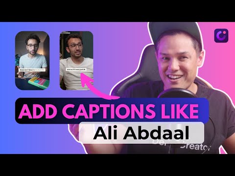 How to Add Captions in Videos Like Ali Abdaal