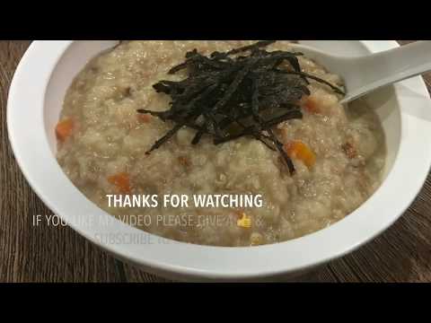 Japanese Pork Porridge (Philips All In One Pressure Cooker) 日本猪肉粥