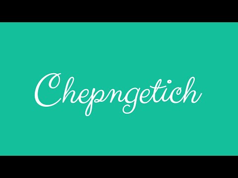 ✎ Chepngetich ✎ English Cursive Handwriting Tutorial