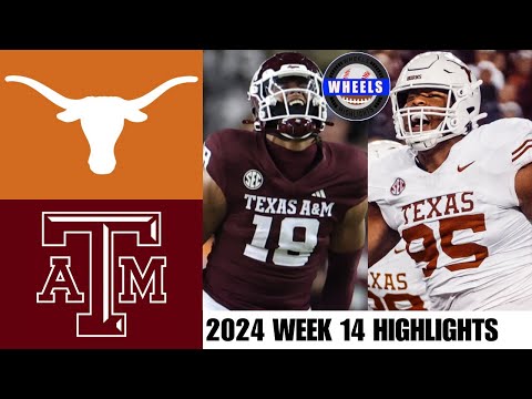 #3 Texas vs #20 Texas A&M | Full Game Highlights | 2024 College Football Highlights