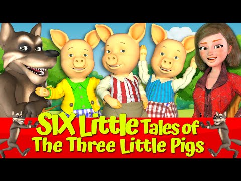 Three Little Pigs and The Big Bad Wolf 🔴🐷🐺|🔴 English Fairytales for Kids💥